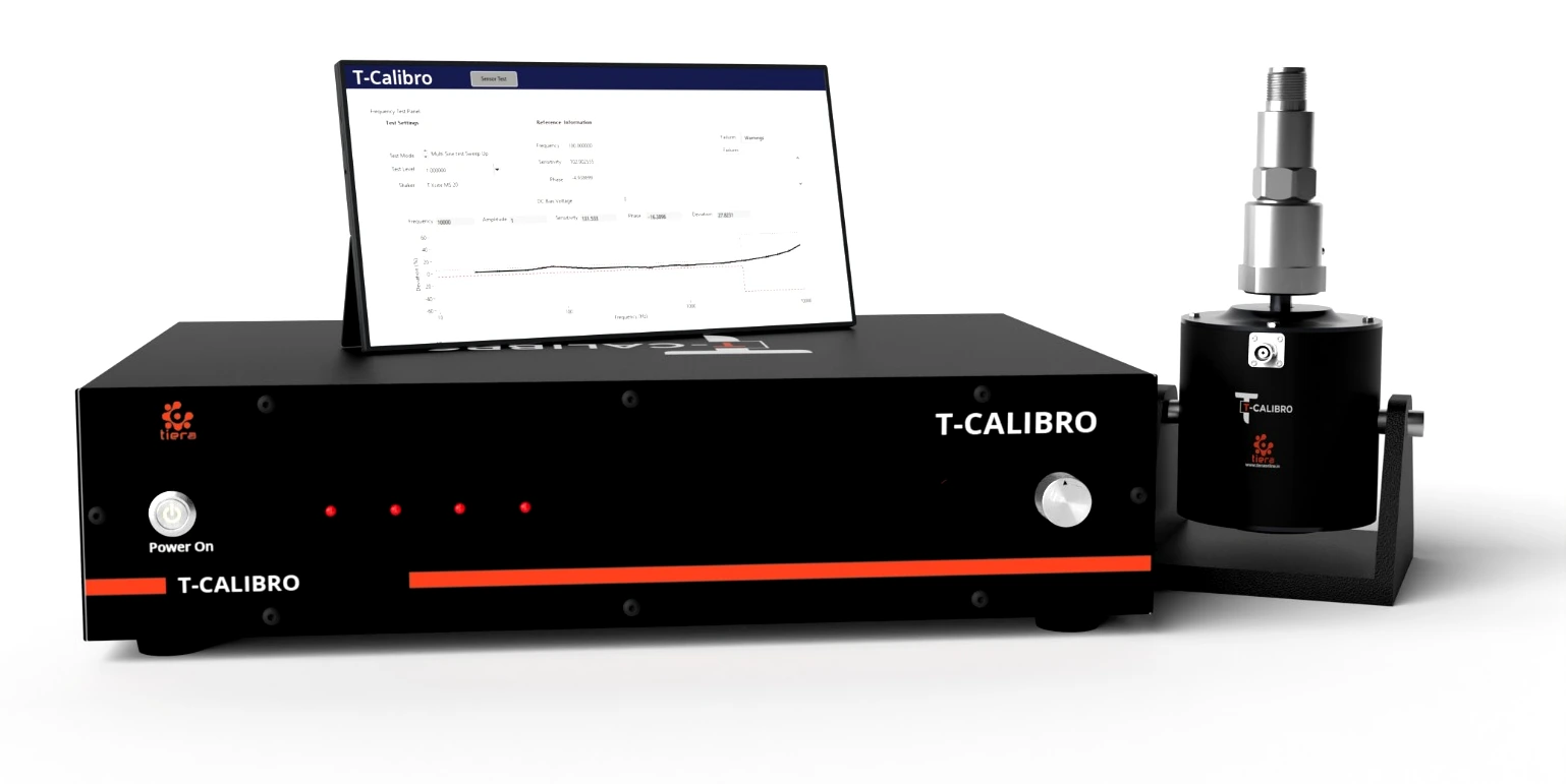 T-Calibro vibration calibrator with PC software and shaker
