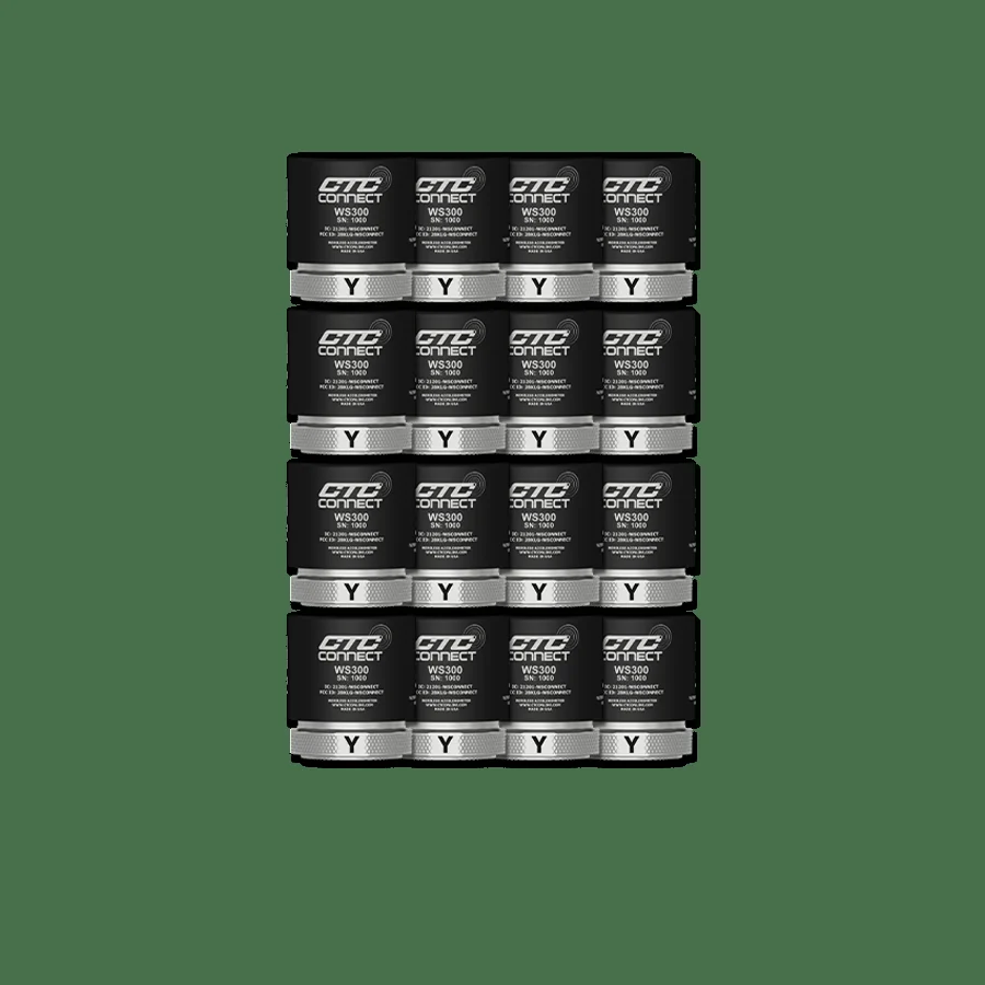 WS301-16PK Series — Pack of 16 ConnectSens™ Wireless Sensors with Triaxial Dynamic Vibration Signal Capture with Temperature Output