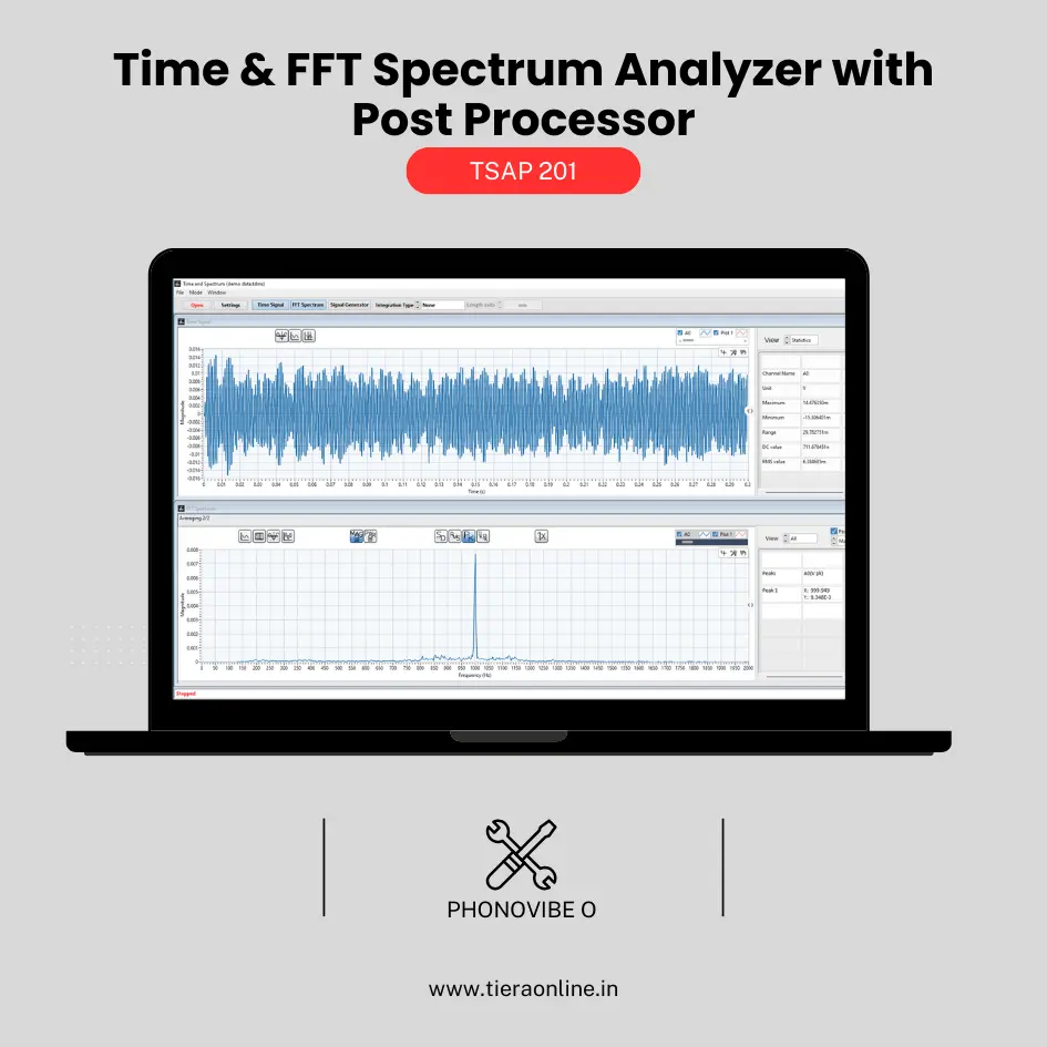 TSAP 201 -Time & FFT Spectrum Analyzer with Post Processor (Phonovibe O)